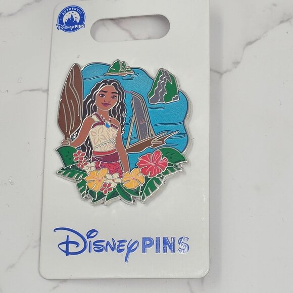 Disney Parks 2024 Moana Flowers Open Edition Pin - Picture 1 of 2